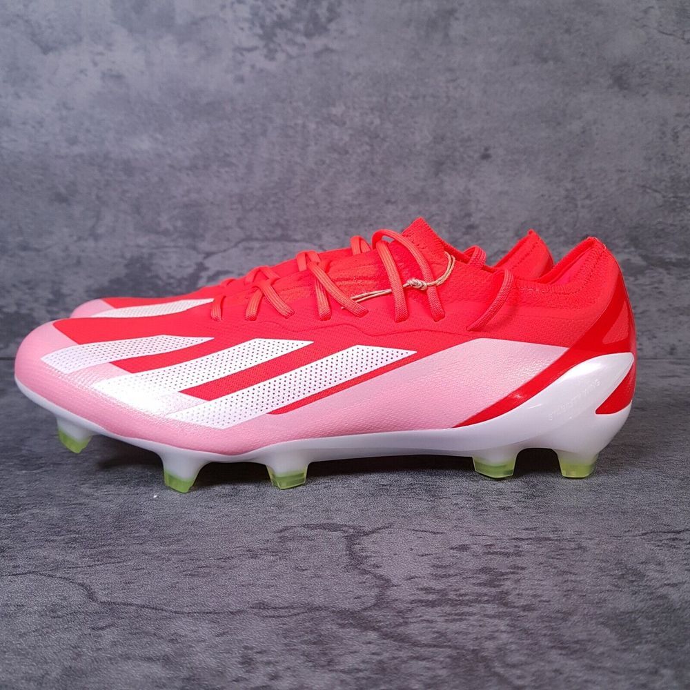 ADIDAS CrazyFast+ FG Energy Citrus Soccer Cleats Mens 7.5‎ Womens 8.5 Red White